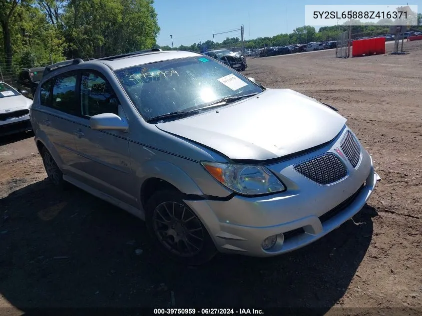 5Y2SL65888Z416371 2008 Pontiac Vibe