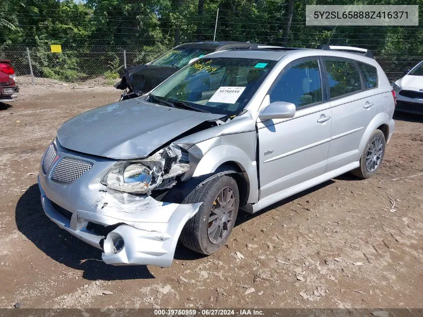 5Y2SL65888Z416371 2008 Pontiac Vibe