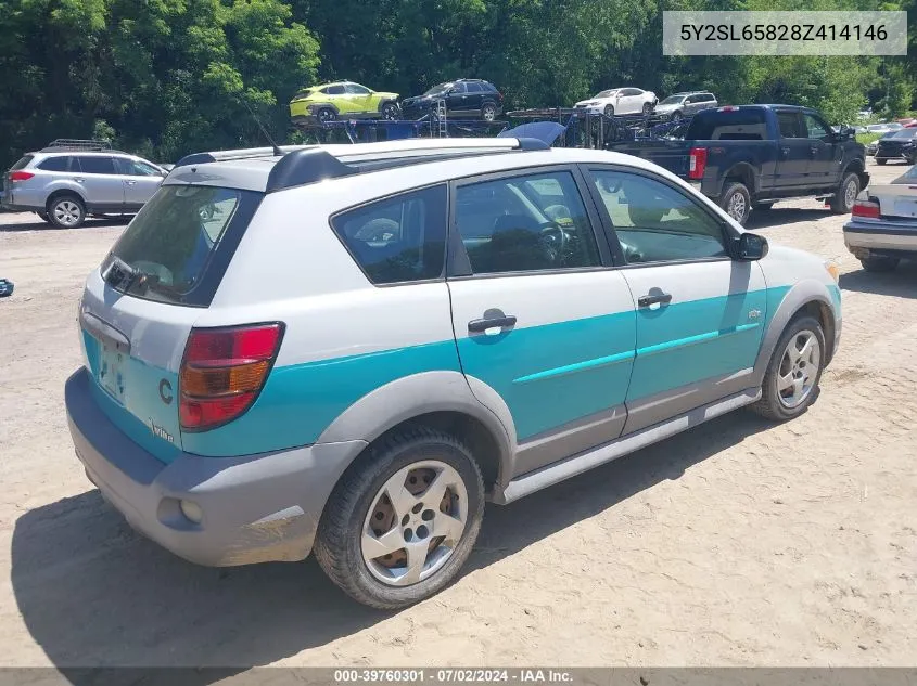 2008 Pontiac Vibe VIN: 5Y2SL65828Z414146 Lot: 39760301