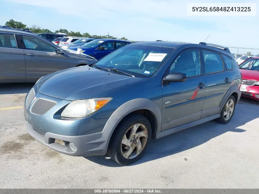 2008 Pontiac Vibe VIN: 5Y2SL65848Z413225 Lot: 39760994