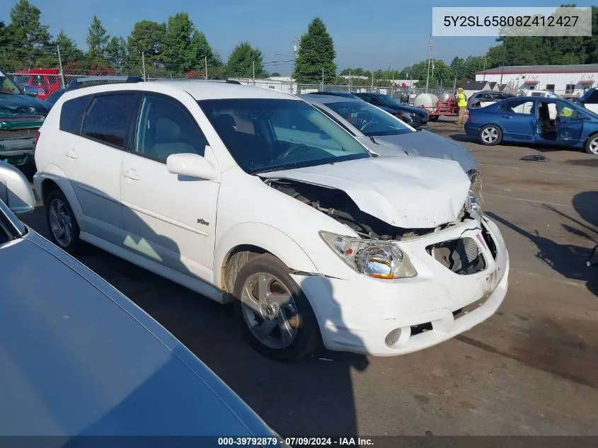 5Y2SL65808Z412427 2008 Pontiac Vibe