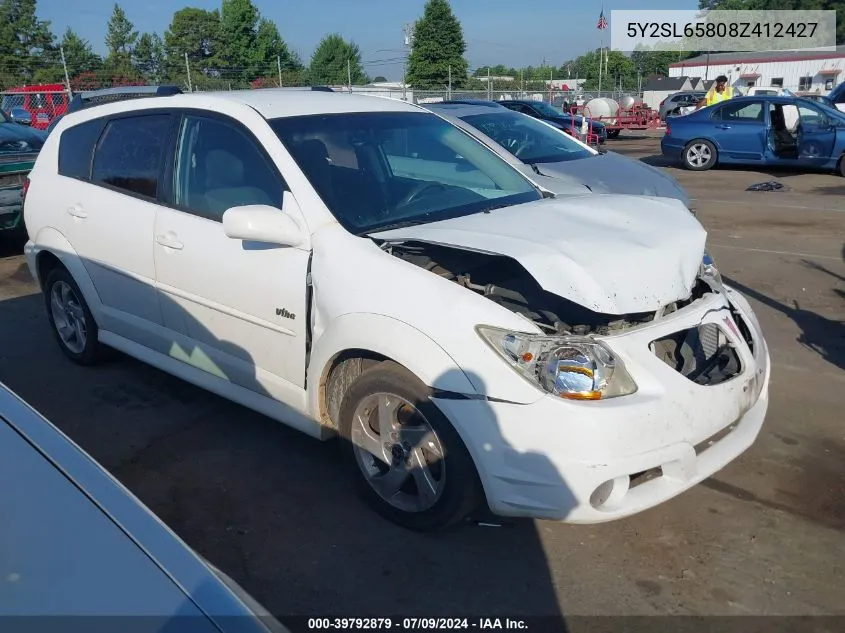 5Y2SL65808Z412427 2008 Pontiac Vibe