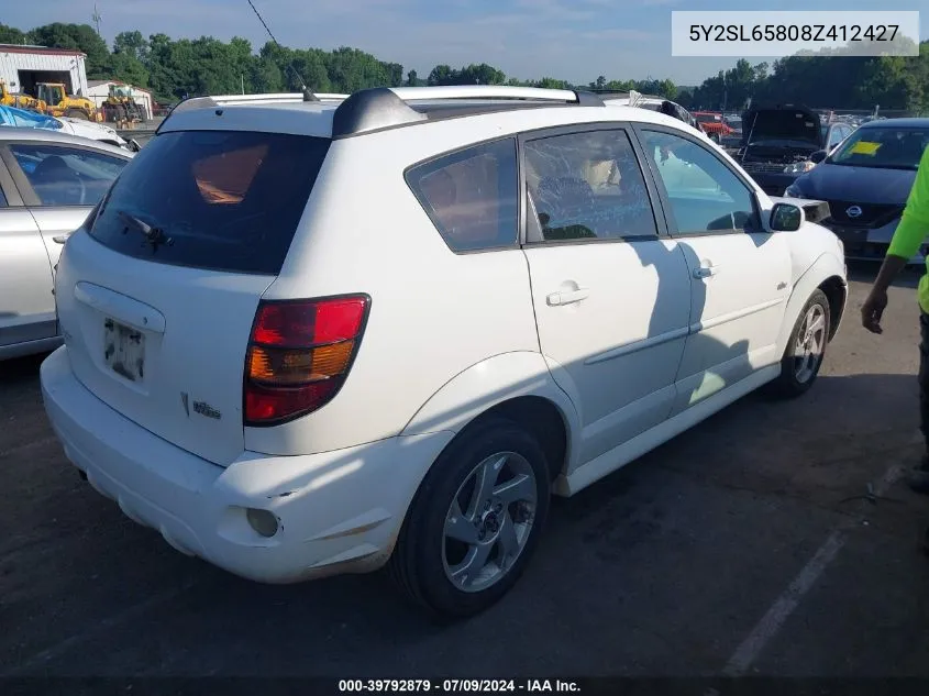 5Y2SL65808Z412427 2008 Pontiac Vibe