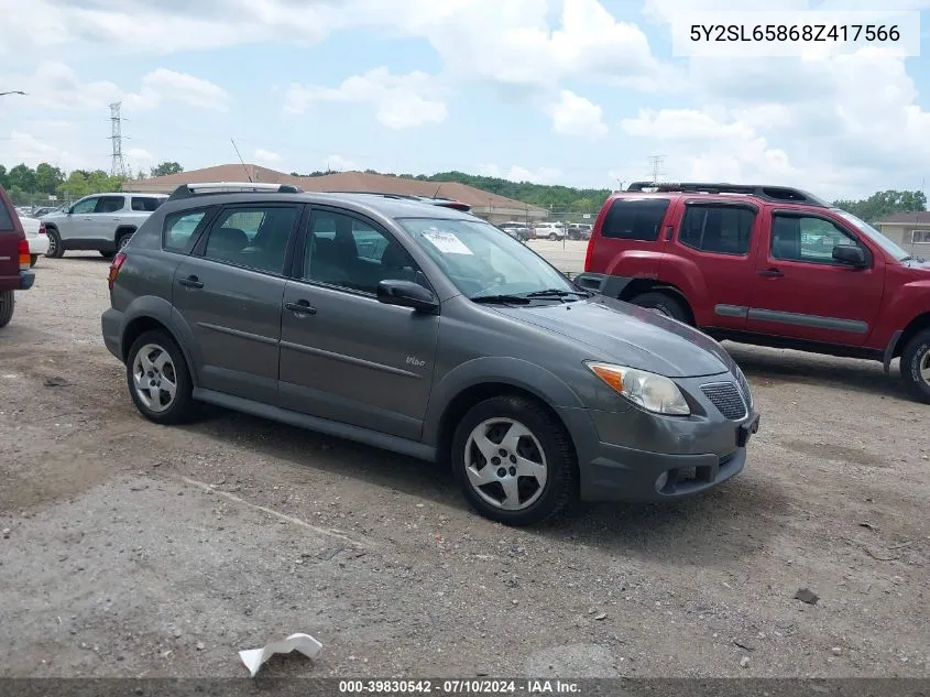 5Y2SL65868Z417566 2008 Pontiac Vibe