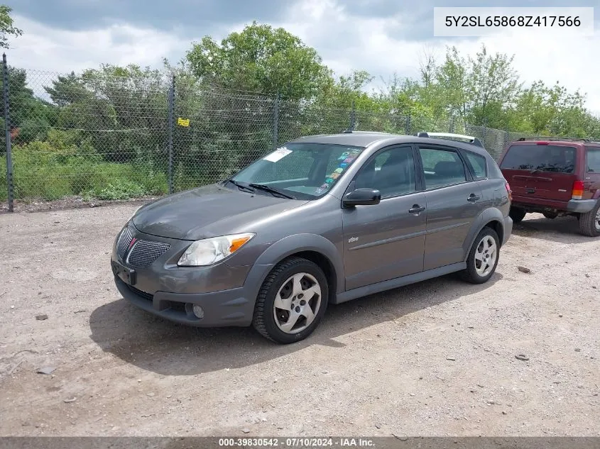 5Y2SL65868Z417566 2008 Pontiac Vibe