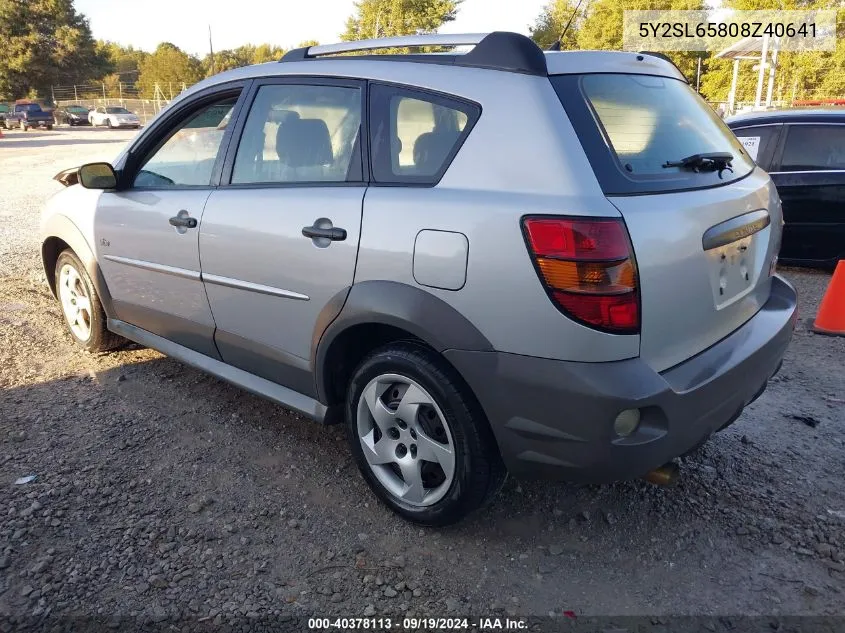 5Y2SL65808Z40641 2008 Pontiac Vibe