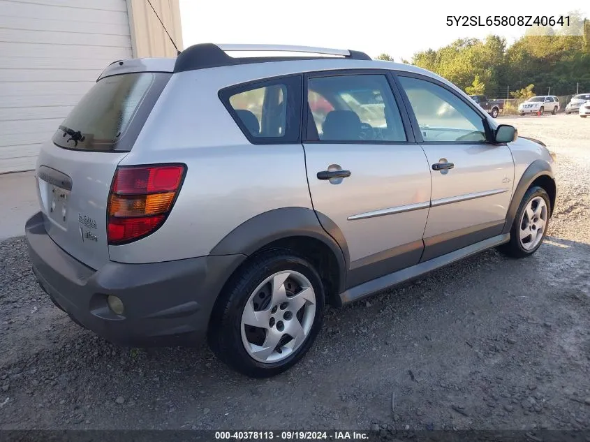 5Y2SL65808Z40641 2008 Pontiac Vibe