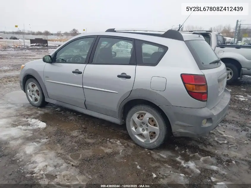 5Y2SL67808Z412439 2008 Pontiac Vibe