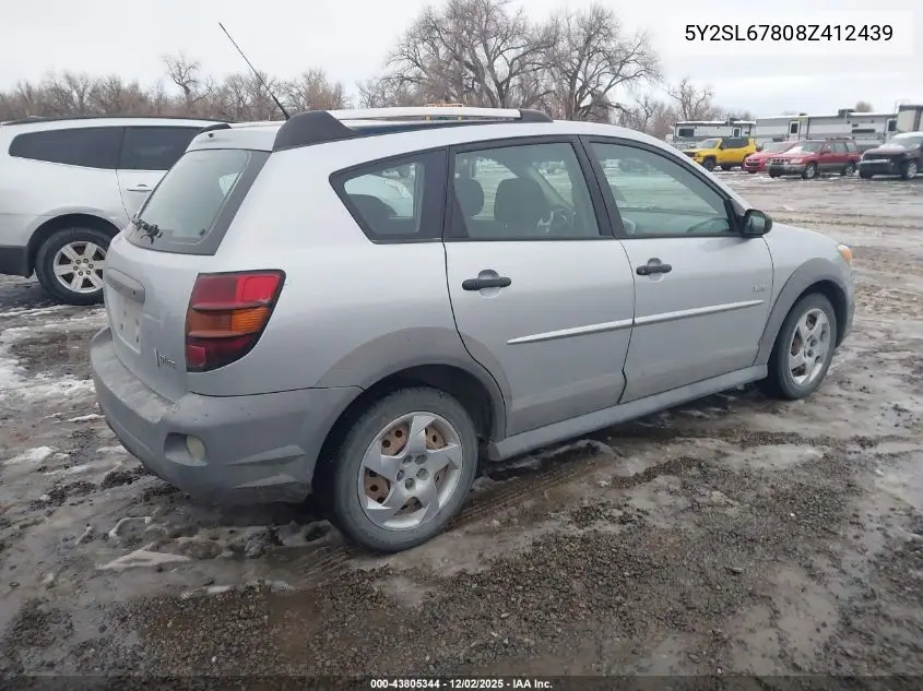 5Y2SL67808Z412439 2008 Pontiac Vibe