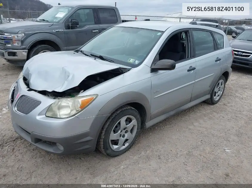 5Y2SL65818Z401100 2008 Pontiac Vibe