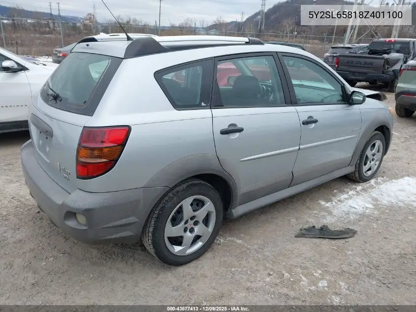 5Y2SL65818Z401100 2008 Pontiac Vibe