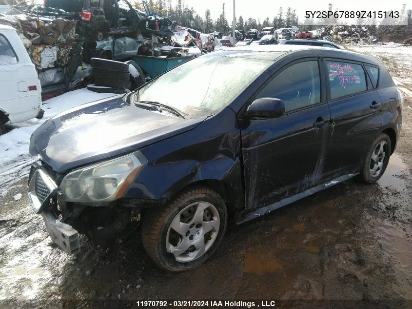 5Y2SP67889Z415143 2009 Pontiac Vibe