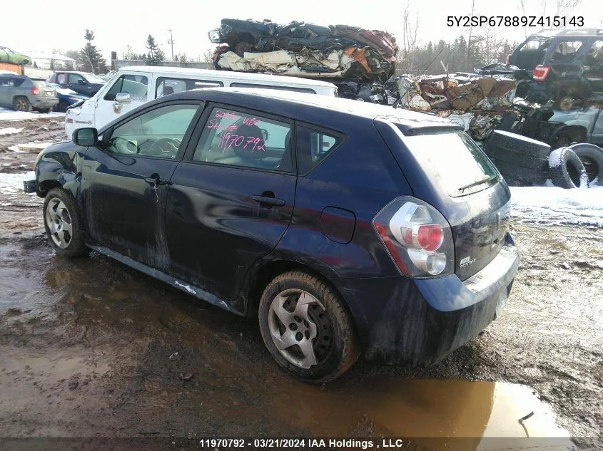 5Y2SP67889Z415143 2009 Pontiac Vibe