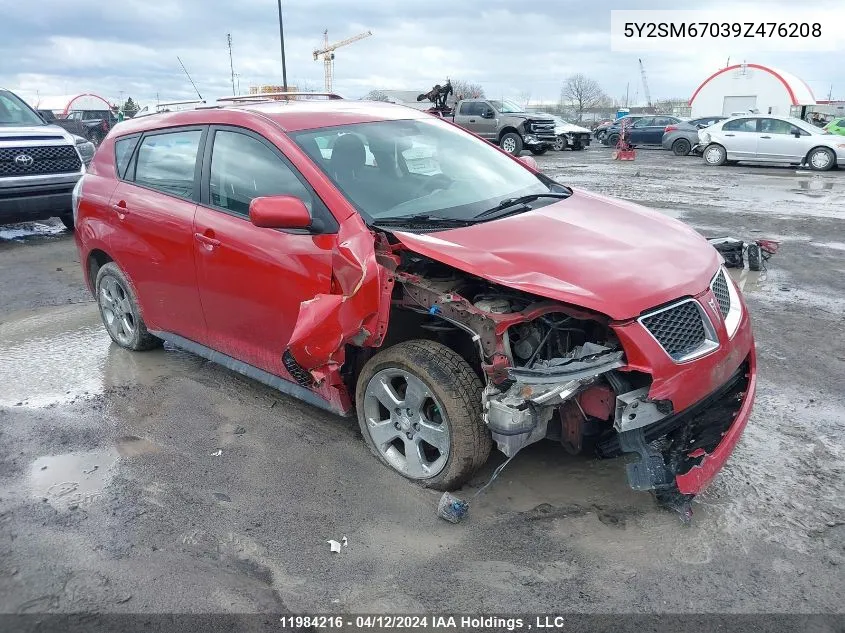 5Y2SM67039Z476208 2009 Pontiac Vibe