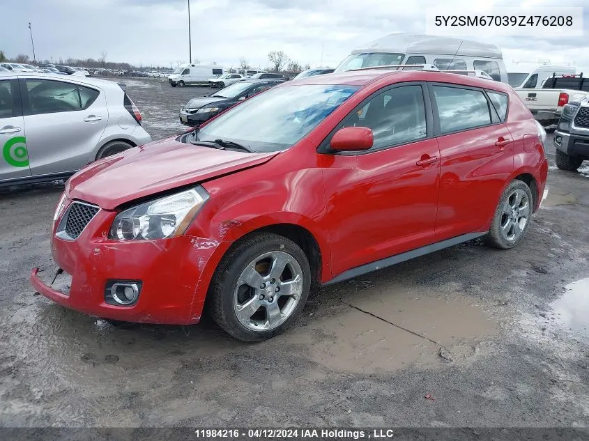 5Y2SM67039Z476208 2009 Pontiac Vibe