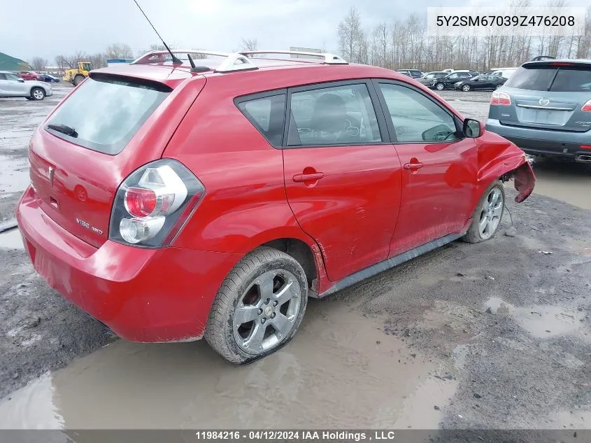 5Y2SM67039Z476208 2009 Pontiac Vibe