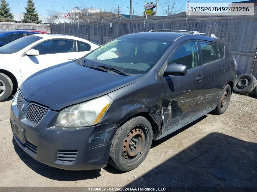 2009 Pontiac Vibe VIN: 5Y2SP67849Z471256 Lot: 11996052