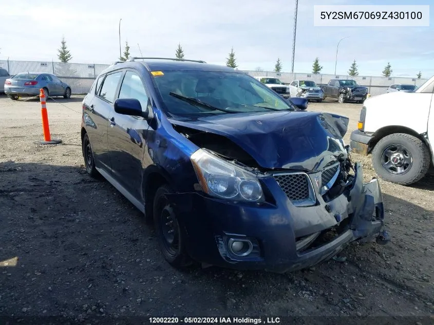 5Y2SM67069Z430100 2009 Pontiac Vibe