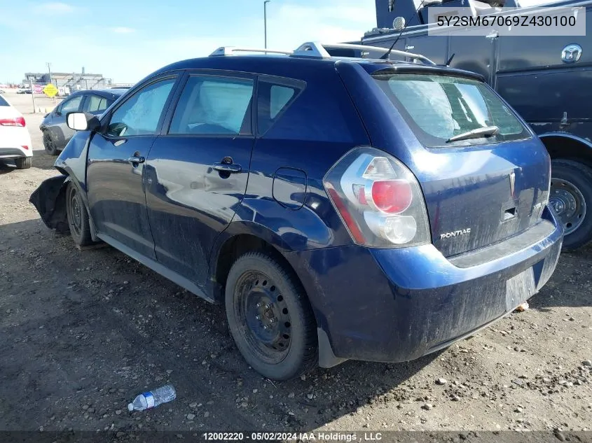 5Y2SM67069Z430100 2009 Pontiac Vibe