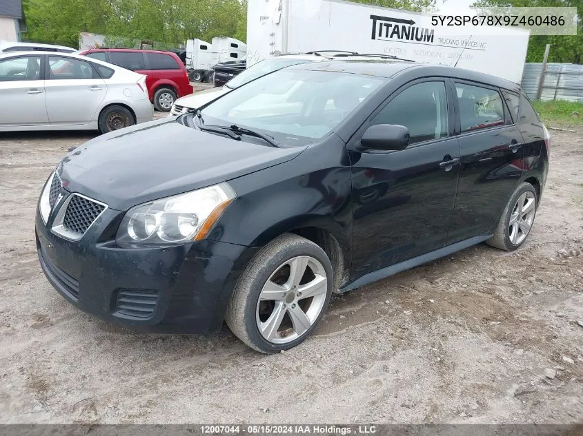 2009 Pontiac Vibe VIN: 5Y2SP678X9Z460486 Lot: 12007044