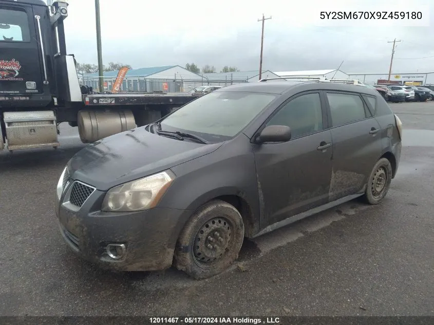 5Y2SM670X9Z459180 2009 Pontiac Vibe