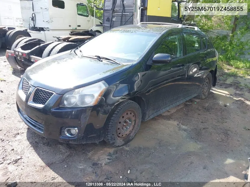 2009 Pontiac Vibe VIN: 5Y2SM67019Z458855 Lot: 12013308