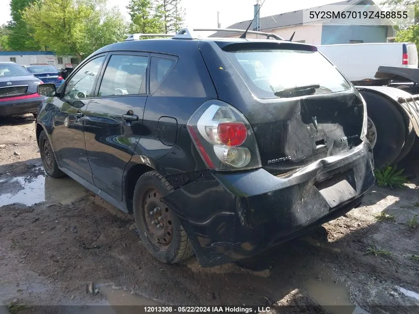 2009 Pontiac Vibe VIN: 5Y2SM67019Z458855 Lot: 12013308