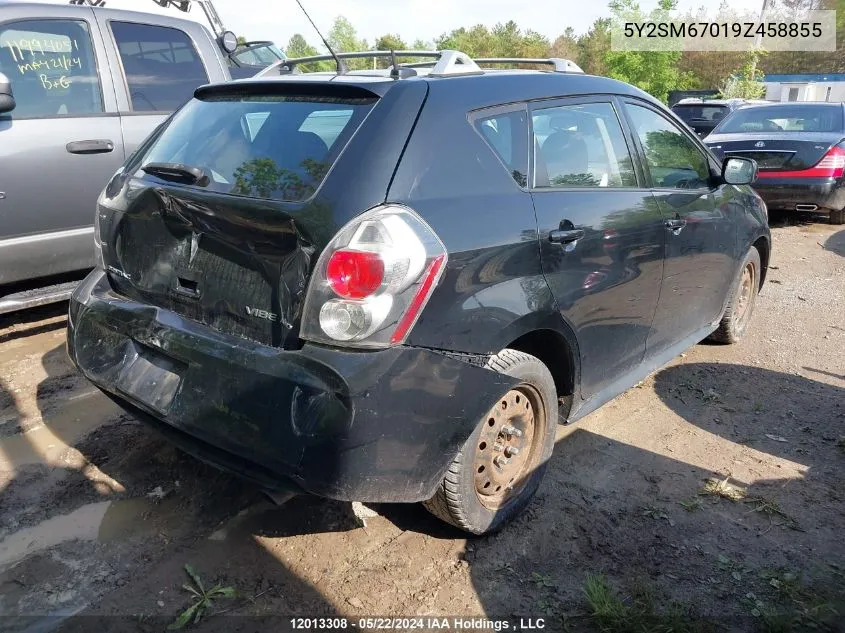 2009 Pontiac Vibe VIN: 5Y2SM67019Z458855 Lot: 12013308