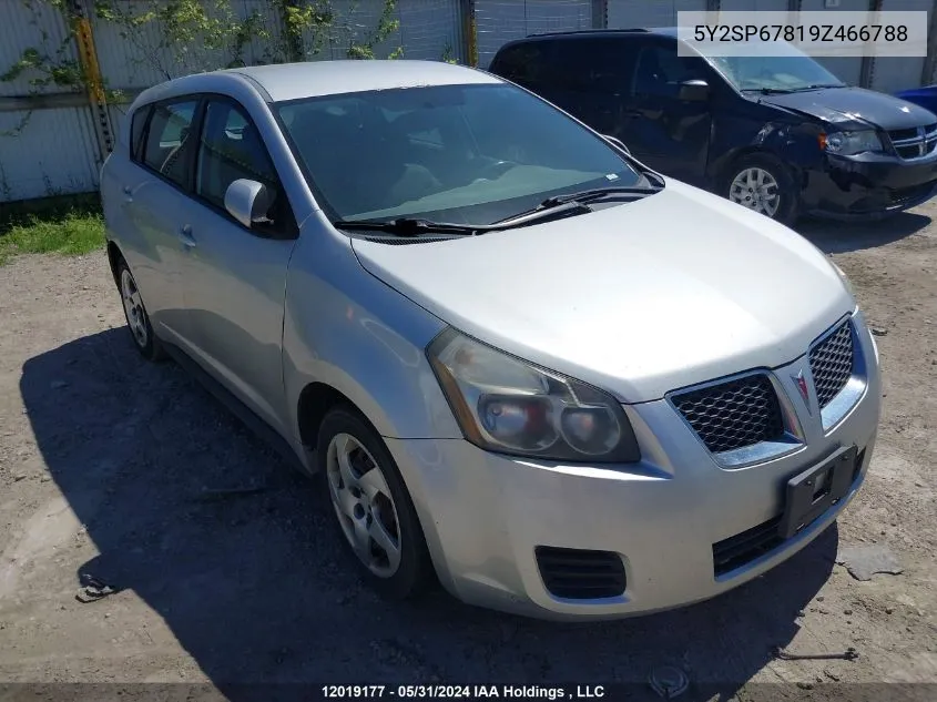 2009 Pontiac Vibe VIN: 5Y2SP67819Z466788 Lot: 12019177