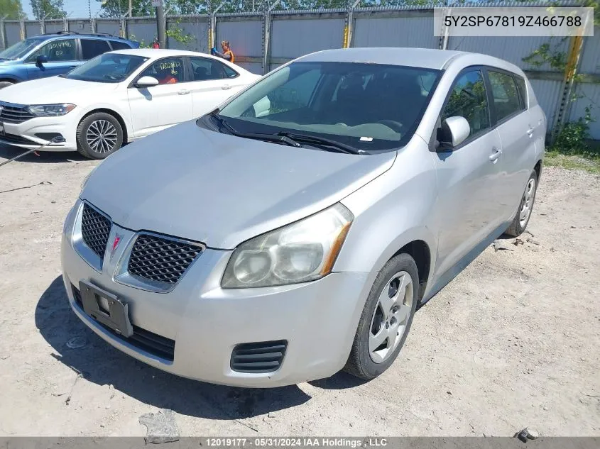 2009 Pontiac Vibe VIN: 5Y2SP67819Z466788 Lot: 12019177