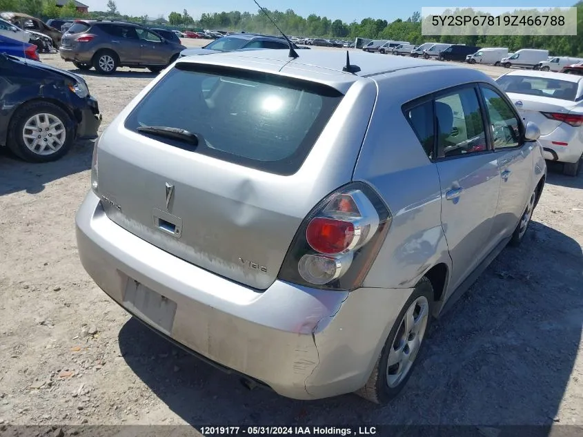 2009 Pontiac Vibe VIN: 5Y2SP67819Z466788 Lot: 12019177