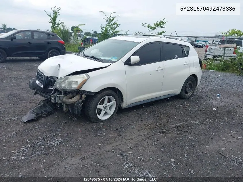 2009 Pontiac Vibe VIN: 5Y2SL67049Z473336 Lot: 12049575