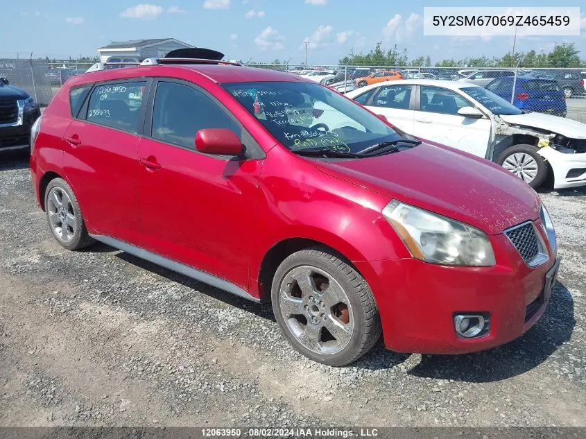 2009 Pontiac Vibe VIN: 5Y2SM67069Z465459 Lot: 12063950