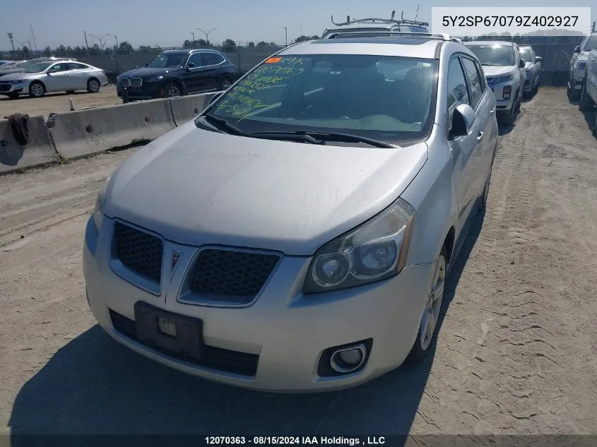 5Y2SP67079Z402927 2009 Pontiac Vibe