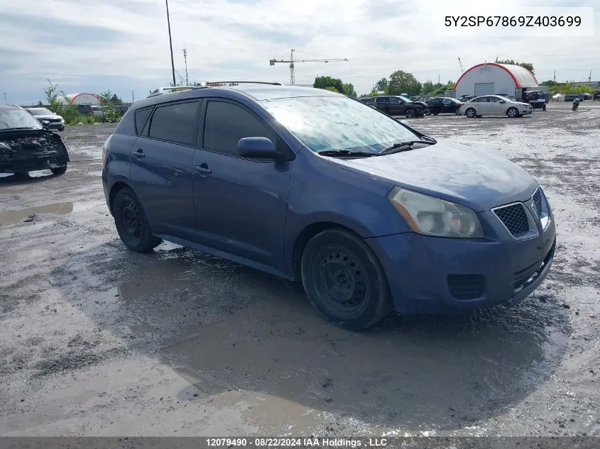 5Y2SP67869Z403699 2009 Pontiac Vibe