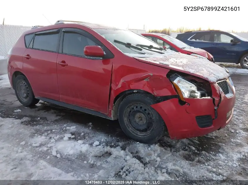 5Y2SP67899Z421601 2009 Pontiac Vibe