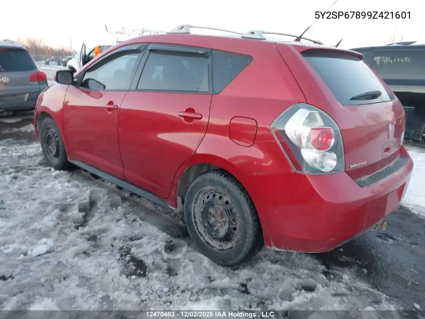 5Y2SP67899Z421601 2009 Pontiac Vibe