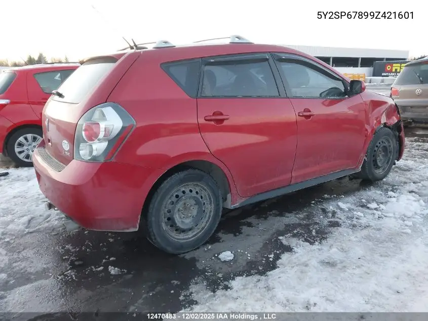 5Y2SP67899Z421601 2009 Pontiac Vibe