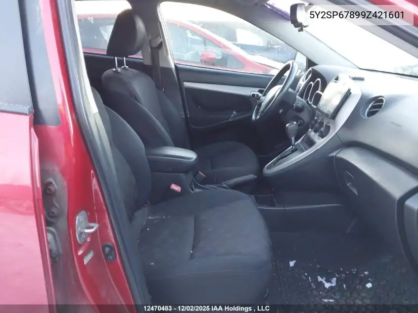 5Y2SP67899Z421601 2009 Pontiac Vibe
