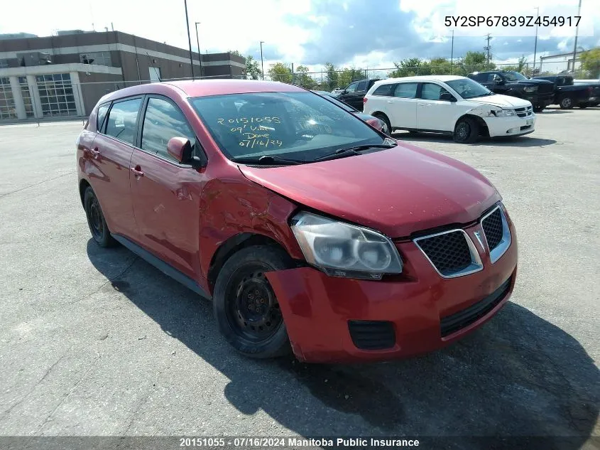 5Y2SP67839Z454917 2009 Pontiac Vibe