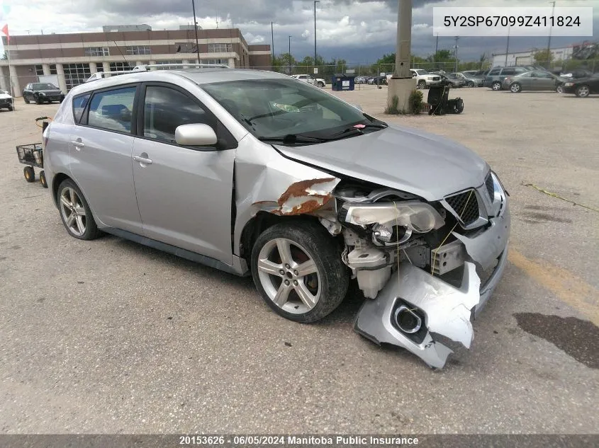 5Y2SP67099Z411824 2009 Pontiac Vibe