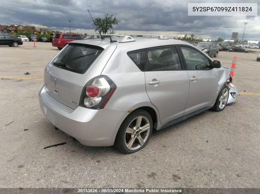 5Y2SP67099Z411824 2009 Pontiac Vibe