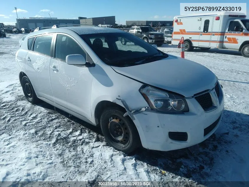 2009 Pontiac Vibe VIN: 5Y2SP67899Z433019 Lot: 30023950