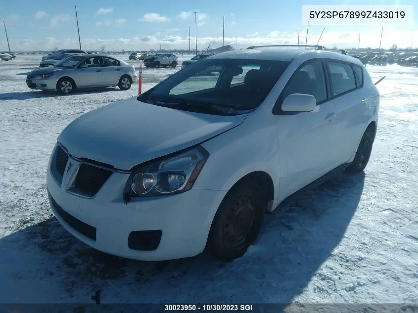 2009 Pontiac Vibe VIN: 5Y2SP67899Z433019 Lot: 30023950