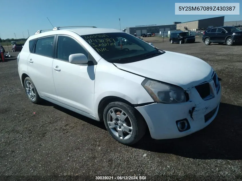 2009 Pontiac Vibe VIN: 5Y2SM67089Z430387 Lot: 30039021