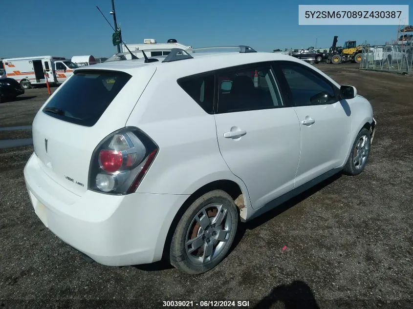 5Y2SM67089Z430387 2009 Pontiac Vibe