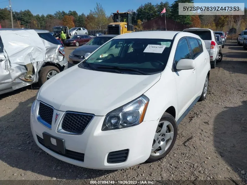 2009 Pontiac Vibe W/1Sa VIN: 5Y2SP67839Z447353 Lot: 37894749