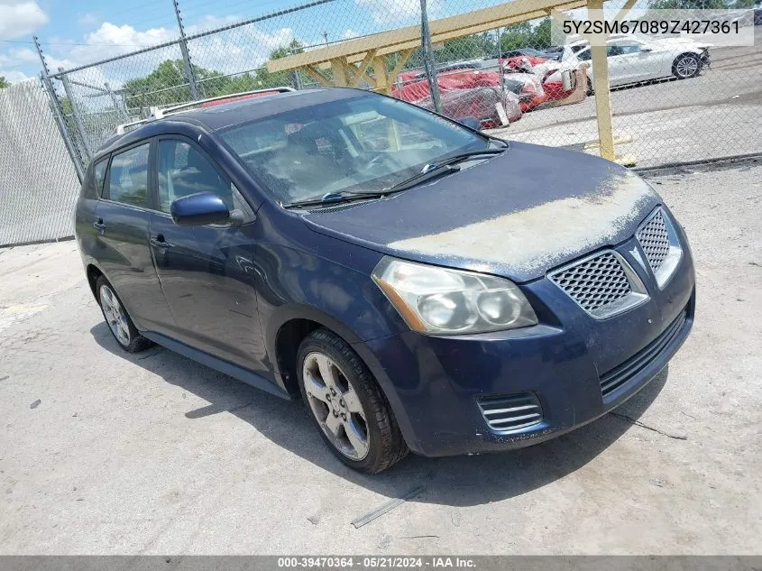 2009 Pontiac Vibe VIN: 5Y2SM67089Z427361 Lot: 39470364