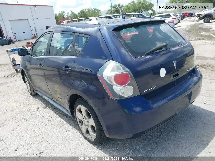 2009 Pontiac Vibe VIN: 5Y2SM67089Z427361 Lot: 39470364