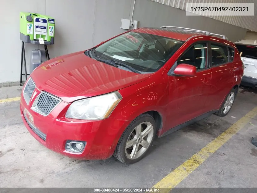 5Y2SP67049Z402321 2009 Pontiac Vibe